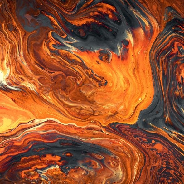 Flames Paint Poster
